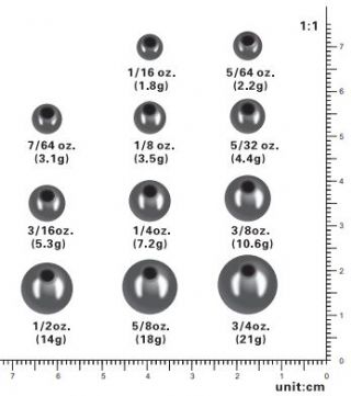 Vike Tungsten Ball Shot Sinker - 